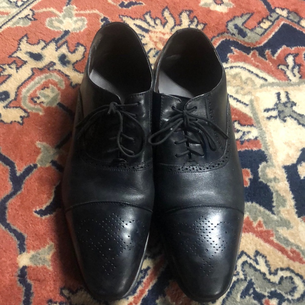 Saks Black Dress Shoes